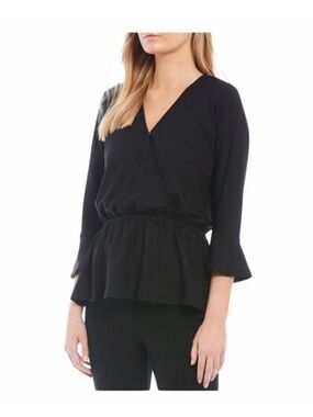 Michael Kors Peplum Hem Bell-Sleeve Top